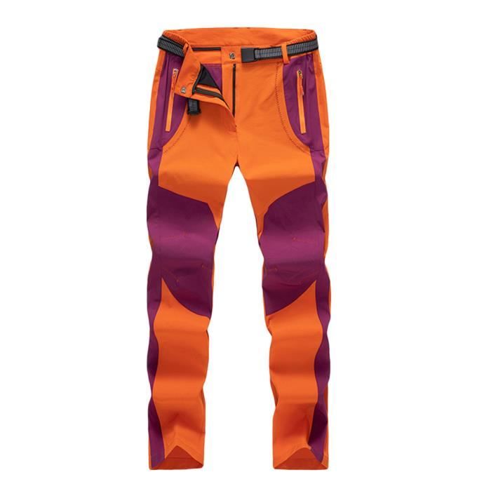 S Spowind Pantalon De Randonnée Léger à Séchage Rapide Pour Homme - Taille élastique - Pour Voyage Et Golf - Avec Poches Zippées - Résistant à L'eau