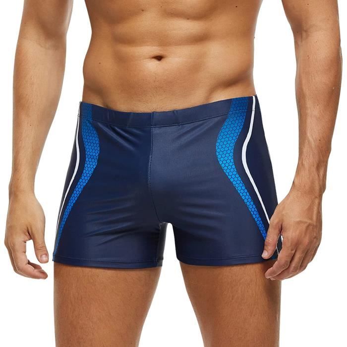 Maillot de Bain Homme Piscine Natation Short Homme de Sports