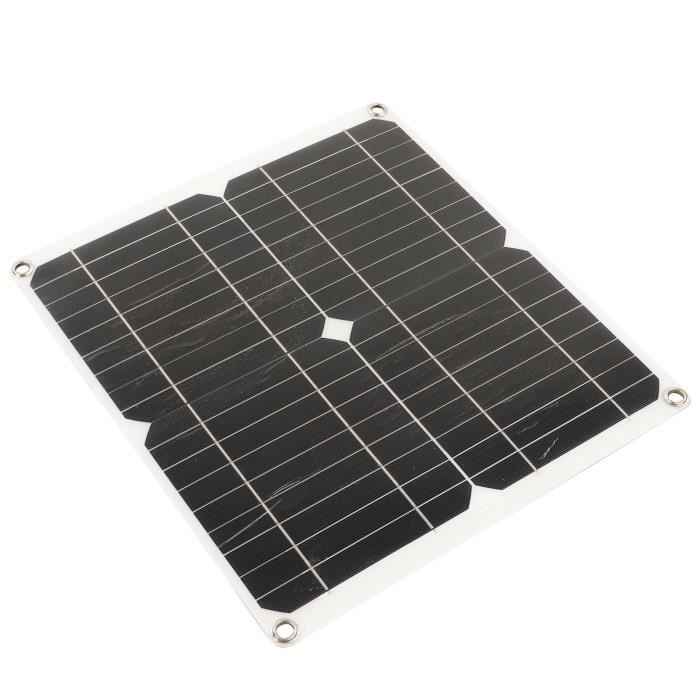 Chargeur Solaire Portable 60W 12V - Panneau Monocristallin IP65, Pour Batterie Voiture, Caravane, Bateau, Facile à Installer Avec Ventouses - 4