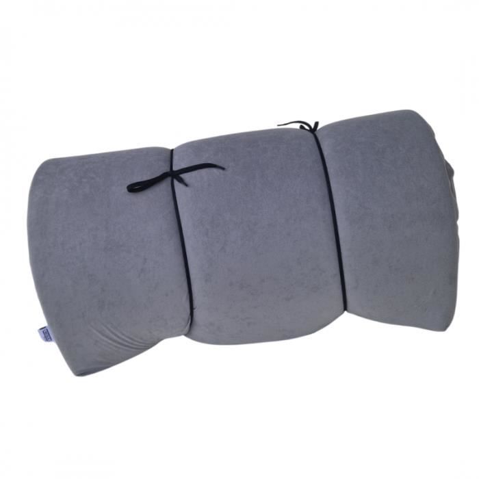 Matelas Natalia Spzoo - 200x60x6 cm - Chauffeuse Enroulable Pliable - Marron