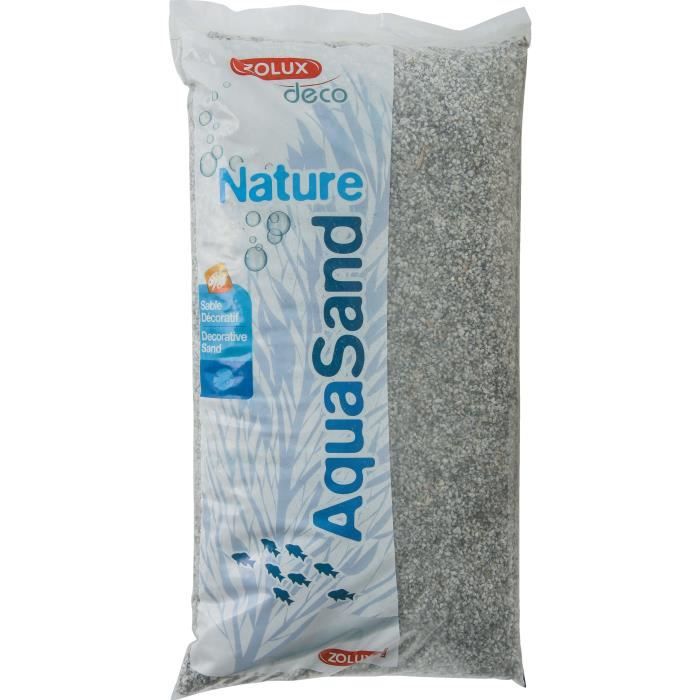 Gravier décoratif pour aquarium - ZOLUX - Nature Hawaï - 12 kg - Granulométrie 2-5 mm - 100% naturel