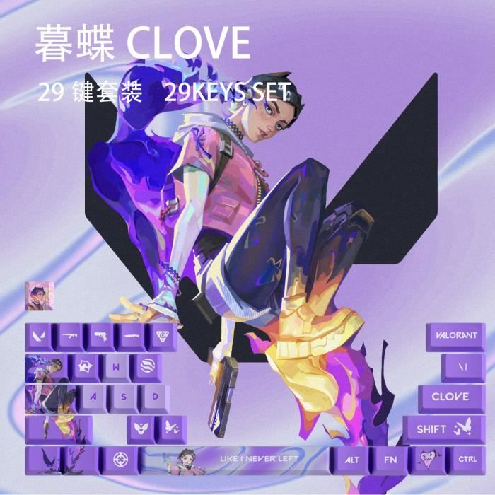 Clavier Gamer capuchon de touche VALORANT Clove 29 clés OEM degré élevé Reconditionné - N/A reconditionné disponible sur Cdiscount Seconde Vie