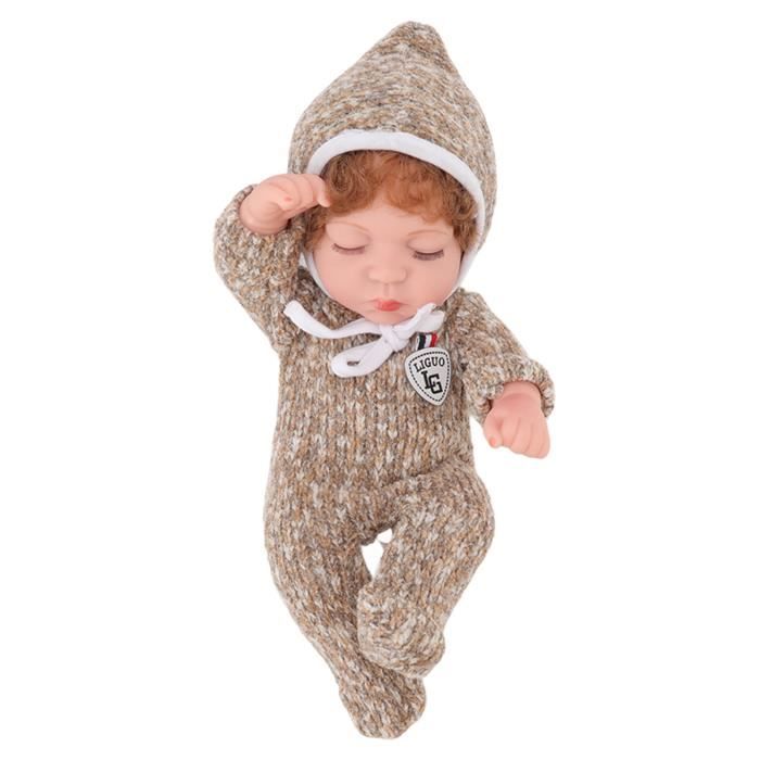 Poupée Reborn Réaliste – Bébé Garçon Silicone Et Vinyle – Yeux Fermés – Neuf