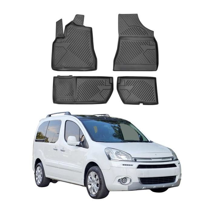 Tapis De Sol Velours Noir Pour Nissan Qashqai+2 I (2006-2013) - Lot De 4 Pièces, Ajustement Parfait