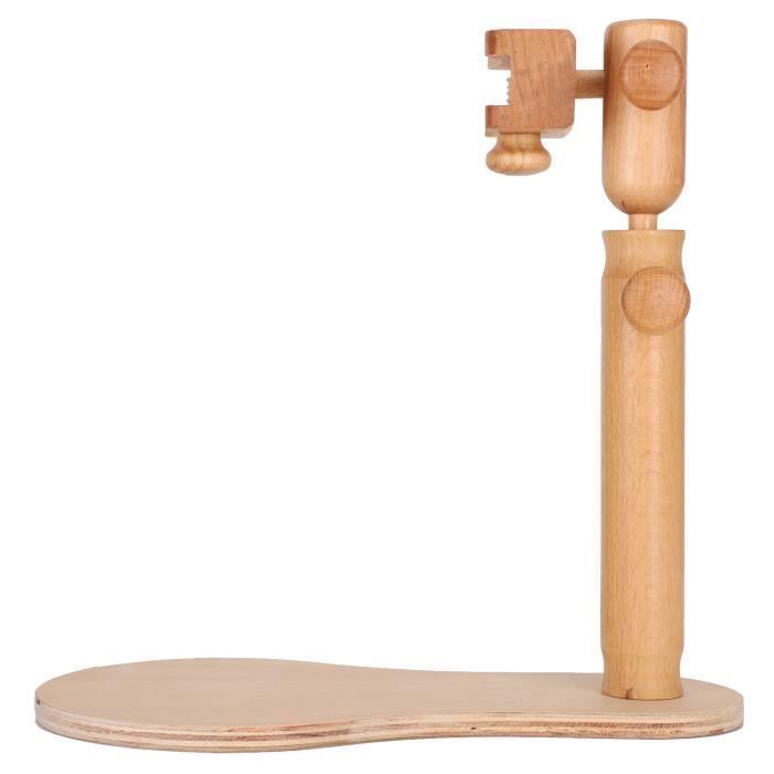 Support Broderie En Bois Rotatif - Point De Croix Mains Libres - Hêtre Naturel