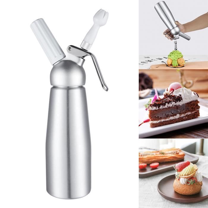 Siphon à Chantilly Professionnel 500ml en Aluminium pour Mousses et ...