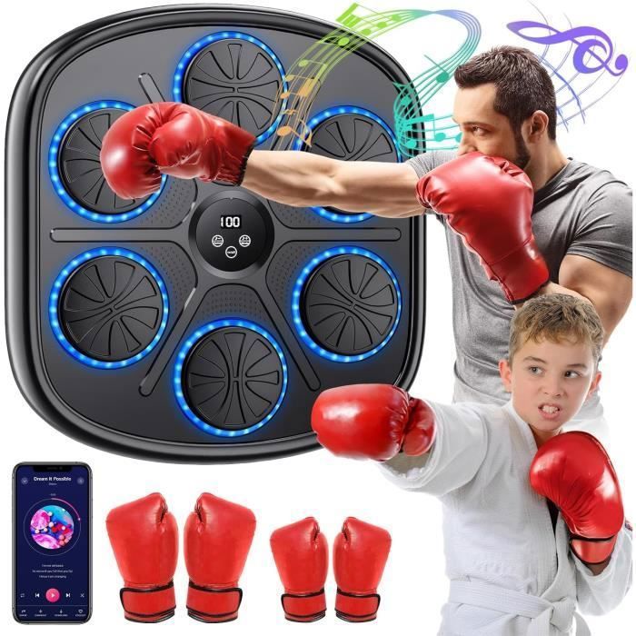 Machine De Boxe Musicale Bluetooth – Électronique Murale 9 Vitesses, Avec Gants, Pour Adultes Et Enfants, Entraînement Ludique