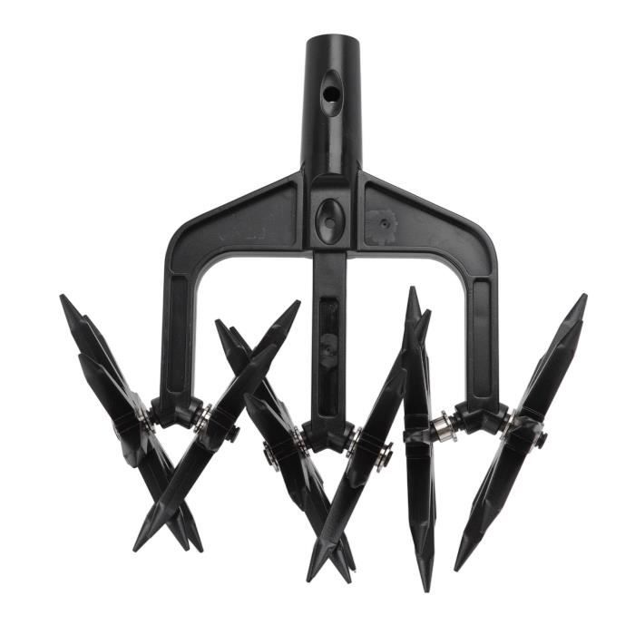 Cultivateur Rotatif 2 En 1 Scarificateur De Sol De Jardin Détachable - Outil De Jardinage Réglable
