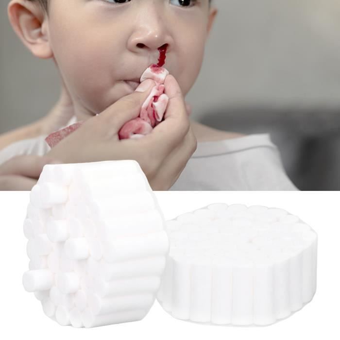 SALUTUYA Boule de coton roulée 200 pièces gaze dentaire rouleaux absorbants  élevés accessoires de boule de coton puericulture soin