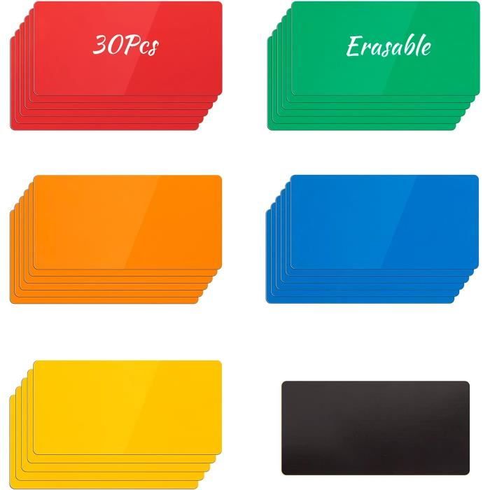 30 Cartes Magnétiques Effaçables à Sec Jumbo - 6 X 4 Pouces, Marque Simply Magic, Neuf