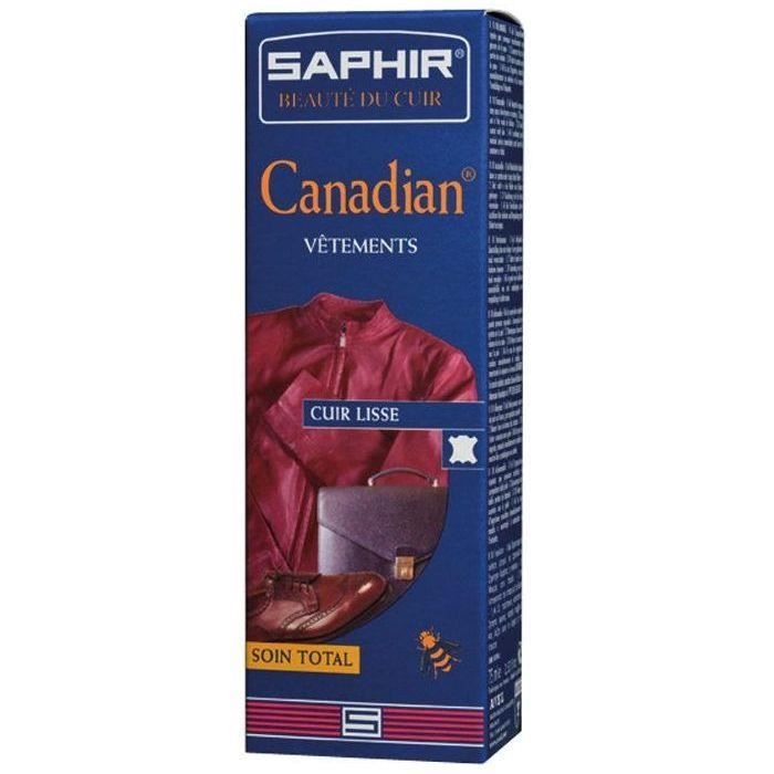 SAPHIR Cr&egrave;me cirage Canadian - rouge cerise - 75 mL