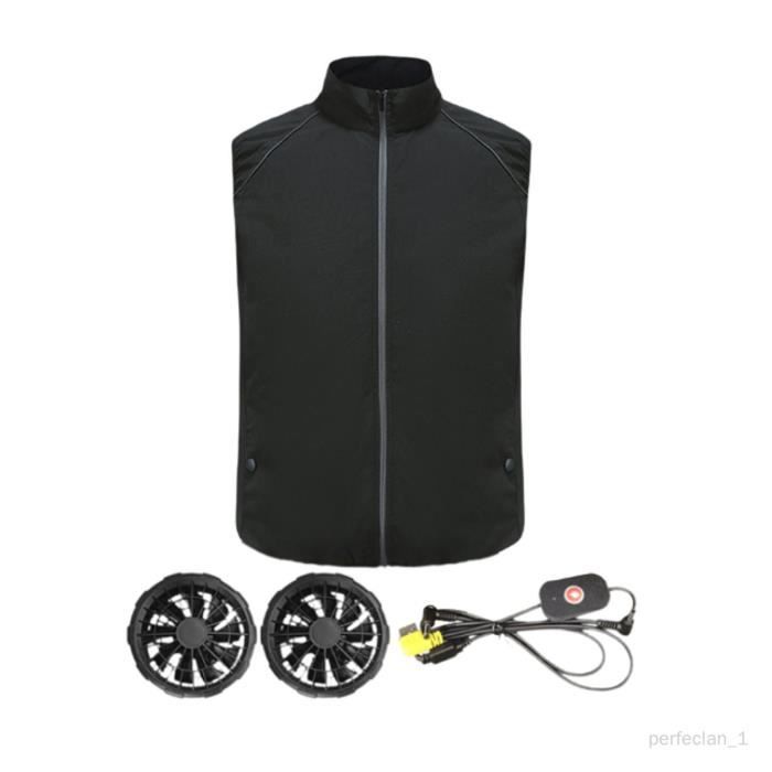 Gilet Rafraîchissant Lvkakmox Noir Taille L - Idéal Pour Sport & Chaleur