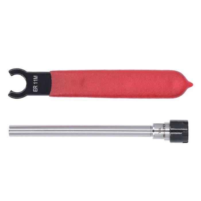 Porte-Pince De Serrage ER11A-150L | Tige Droite 150mm | Diamètre 8-20mm | Pour Fraisage CNC | Accessoire Usinage
