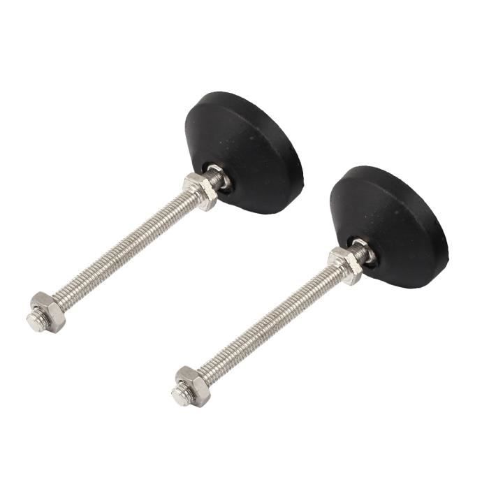 Repose Pieds Moto 2 Cache-Pédales Moto Sourcing Map - Caoutchouc Antidérapant Noir | Universel Pour La Plupart Des Motos Couvercle Pédale Caoutchouc