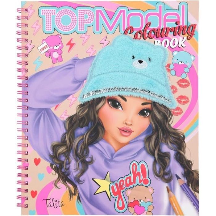 TOPModel livre de coloriage Teddy Cool 24 x 20,5 x 1,5 cm papier rose -  Cdiscount Jeux - Jouets