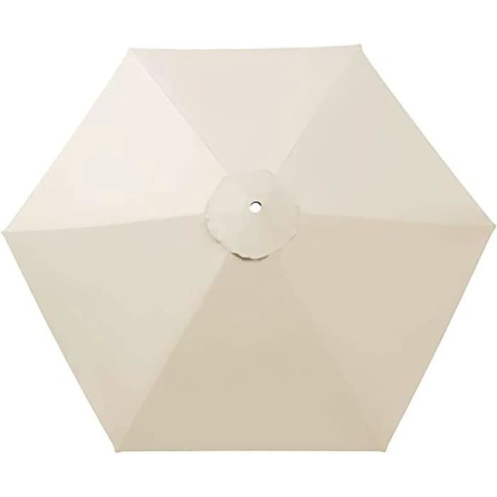 Auvent De Remplacement Pour Parasol 3m - Nonotse - 160gsm Résistant UV Et Eau