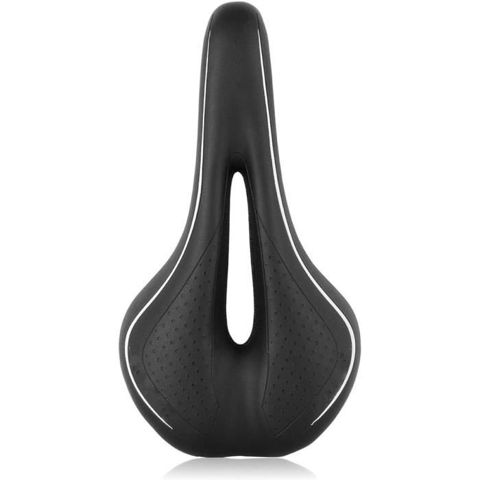 Selle De Vélo Ergonomique Avec Gel - Creux, Imperméable, Noir