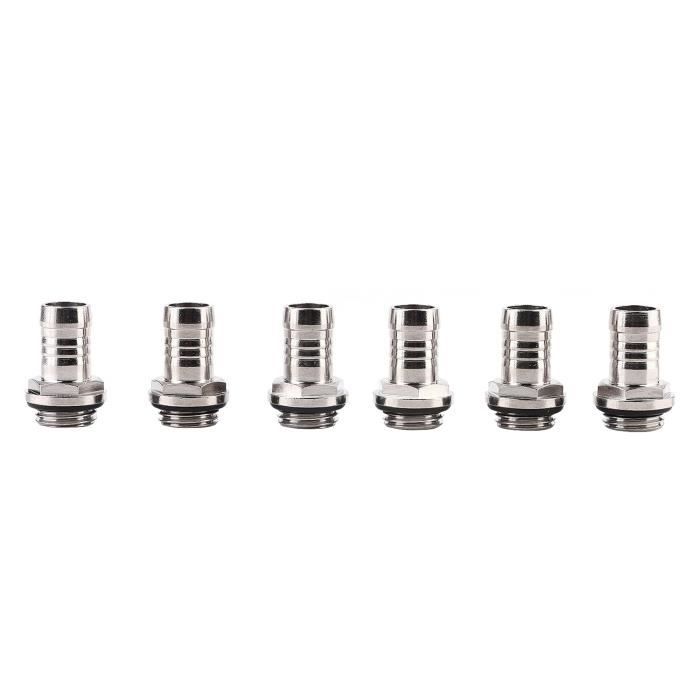 6 Pcs Pc Raccord À Deux Contacts De Refroidissement Par Eau G1-4