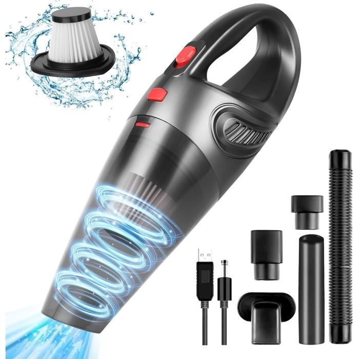 Aspirateur à Main Sans Fil 120W Puissant - Portable Pour Voiture Et Maison