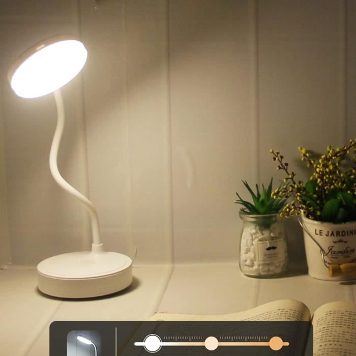 MASLED Lampe de Bureau LED Sans Fil Pliable | Lampe de Table LED