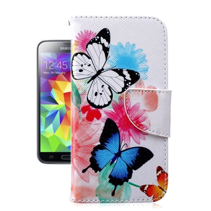 Housse Coque Rabat Olympia Neo - Étui Protection Antichoc Cuir Synthétique, Smartphone