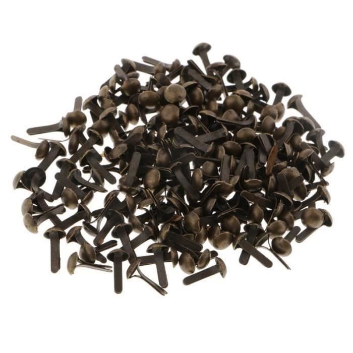 Lot De 300 Attaches Parisiennes Dorées Pour Scrapbooking Et Loisirs Créatifs - Mini Attaches Fendues Métallisées