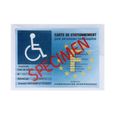 Support adhésif pour Carte de stationnement handicapé Porte étui à Pare-Brise-1