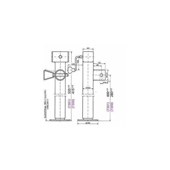 Givi ES4103 l/Élargissement de la B/équille Lat/érale