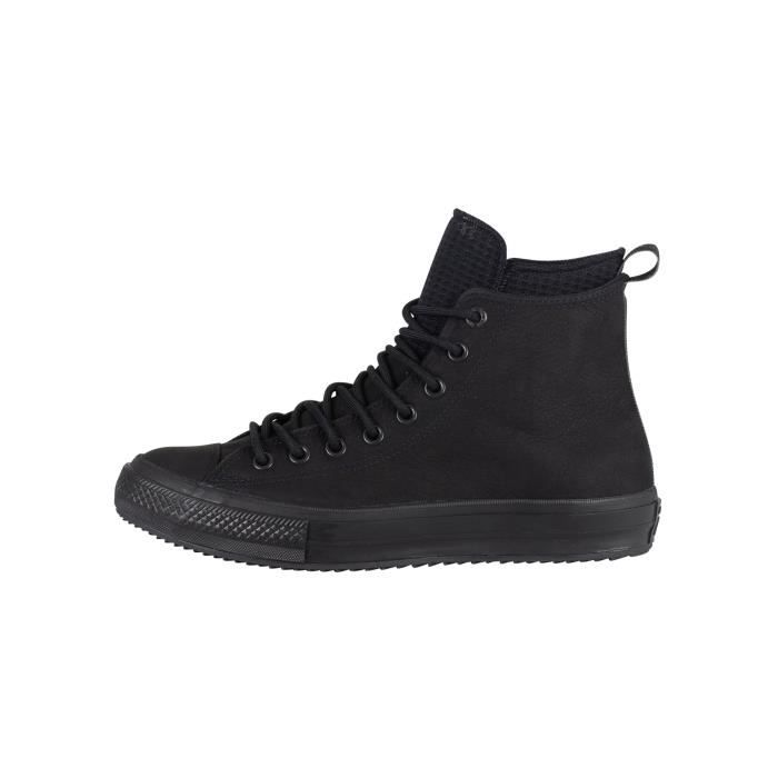 Bottes en cuir CT All Star Hi WP Converse Homme Noir Impermeable Lacets Noir Cdiscount Chaussures