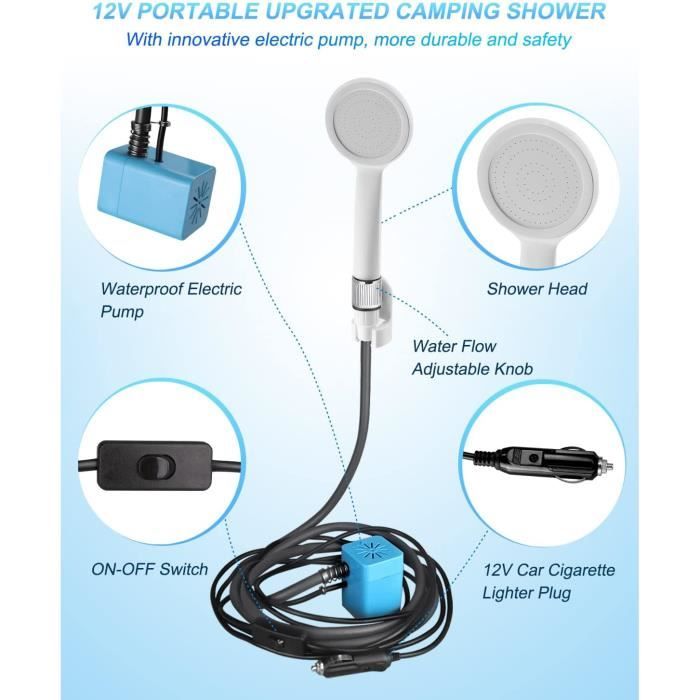Douche Camping Portable Douches de Randonnée Voyage avec 3-Ans de Garantie po