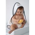 NAF NAF - Sortie de bain bébé 100% coton 75x75cm + gant de toilette  thème "RABBIT & MOON"-2