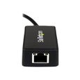 Adaptateur réseau USB 3.0 vers GbE avec port USB - Carte réseau Gigabit Ethernet USB vers RJ45 - Noir - USB31000SPTB-2
