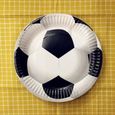 1pcs DIY cake stand -Assiette et tasse à thème de football,blanc et noir,ensemble de vaisselle,fournitures de décoration pour fêt-2