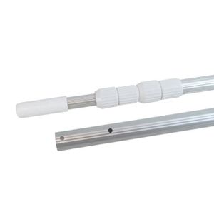 Perche Télescopique Gre Aluminium 3,6m - 3 Sections - Système Easy Clip Pour Nettoyage Piscine