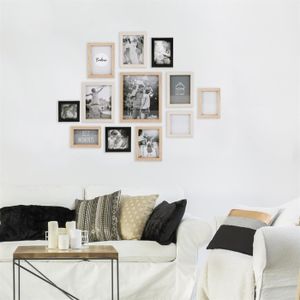 Lot De 15 Cadres Photo Format A4 - 31 X 22 Cm - Plastique Noir