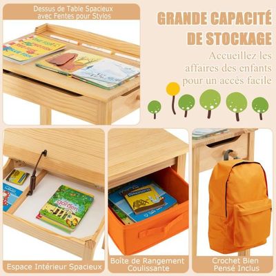 Coffre à jouets en bois / Coffre de rangement avec frein / Banc Pat Coffre à jouets en bois / Coffre de rangement avec frein / Banc Pat