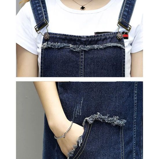 Robe en discount jean fine bretelle