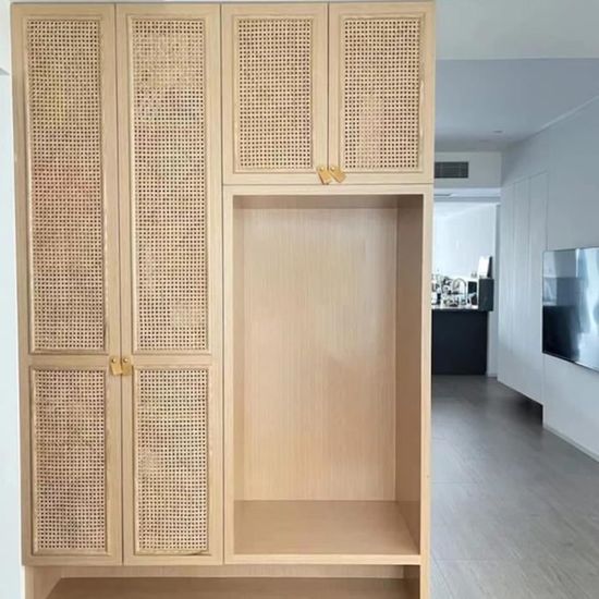 Yuanpgky Rouleau De Toile De Rotin Fabriqué à La Main En Maille