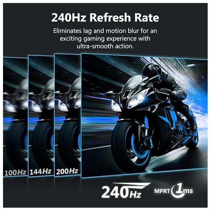 Z-Edge 27 Inch Curved Gaming Monitor 240Hz 1ms MPRT Full HD LED Monitor - View #8