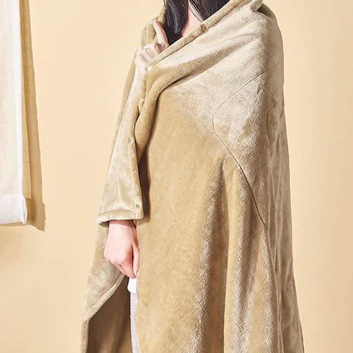 Robe De Chambre Chauffante Electrique Couverture Chauffante Rapide En Flanelle Rechargeable Par Usb Couverture De Voyage E u658 Cdiscount Electromenager