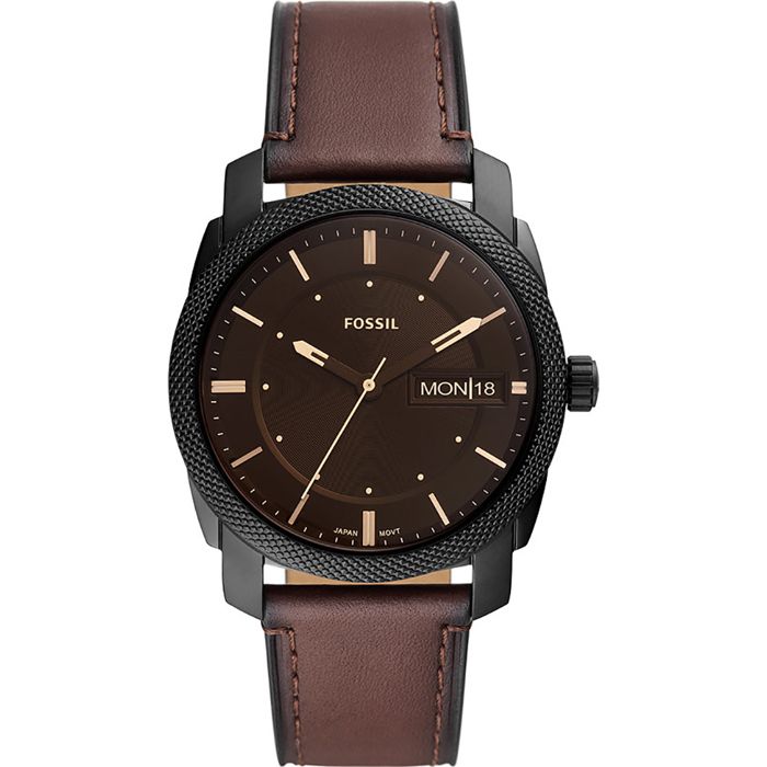 Bracelet cuir tissu homme FOSSIL Montre Fossil Machine