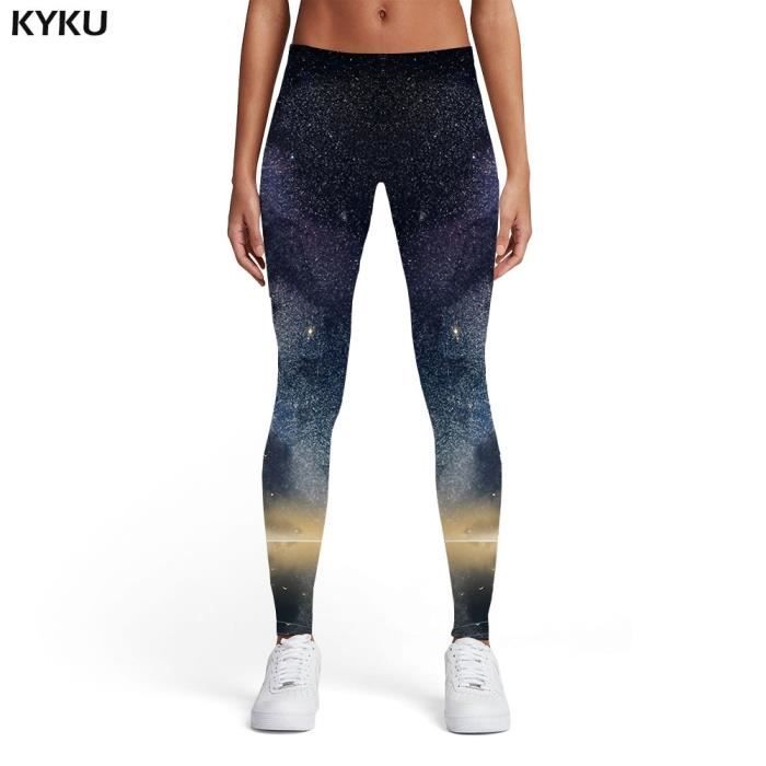 PANTALON KYKU Galaxy Leggings femmes espace lastique n buleuse