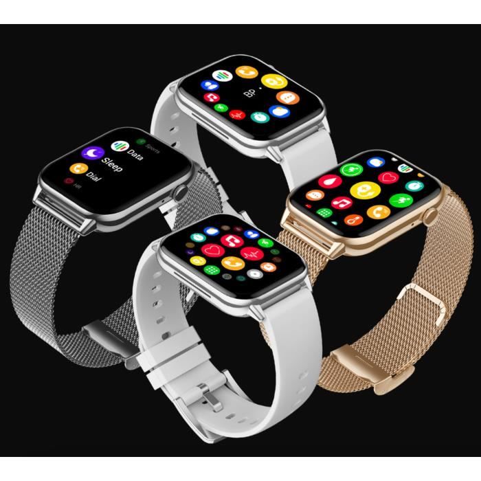 XWatch Pro Élite S4, Montre Connectée Appels et SMS, Bracelet