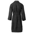 Luxueux Magnifique- Peignoir unisexe Terry 100 % Robe de Chambre Peignoir de Bain-Peignoir Unisexe homme femme en Coton Noir LNEUF18-3