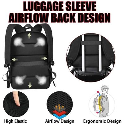 Sac à Dos Marcello Pour Ordinateur Portable - Port USB, Poche Antivol, Bureau/École