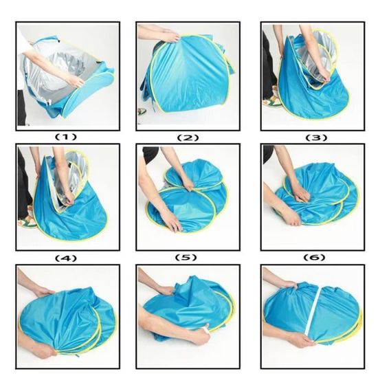 Tente Anti Uv Upf 50 Bebe Plage Enfant Pop Up Tente Avec Mini Piscine Et Auvent Abris De Plage Ventilee Tente Enfant Interieur Cdiscount Jardin