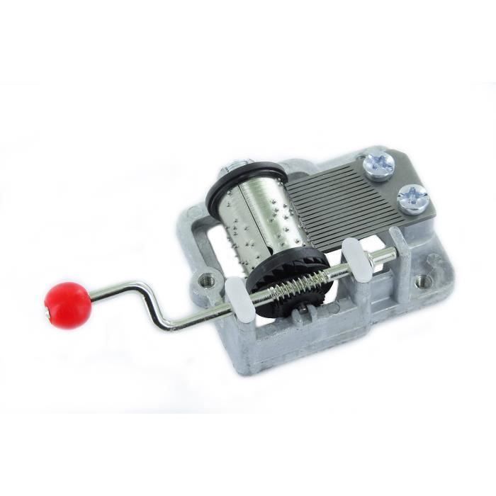 Lutèce Créations Boîte à Musique/boîte Musicale à Manivelle Avec Mécanisme Musical à Manivelle De 18 Notes Dans Une Boîte En Carton - Paris Tu M'as Pris Dans Tes Bras (Enrico Macias