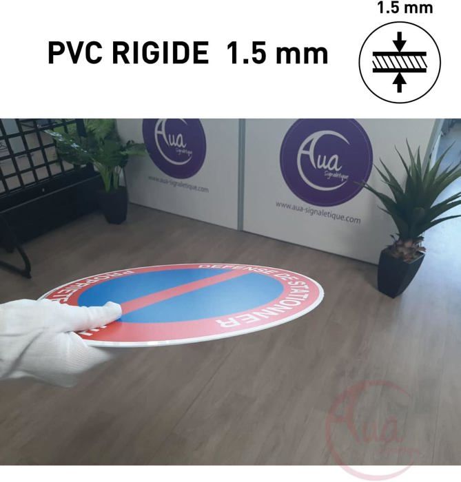 SIGNALETIQUE - Panneau De Signalisation Circulaire en PVC 1.5 mm ( 200 SIGNALETIQUE - Panneau De Signalisation Circulaire en PVC 1.5 mm ( 200
