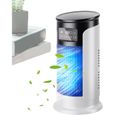 Ventilateur Climatiseur Portable Rafraîchisseur Évaporatif Rafraîchisseur Évaporatif USB Vitesses Réglables pour Bureau