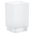 Grohe - Selection Cube Verre en cristal, blanc satiné daVinci (40783000)-0